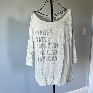 guess summer 3/4 sleeve shirt